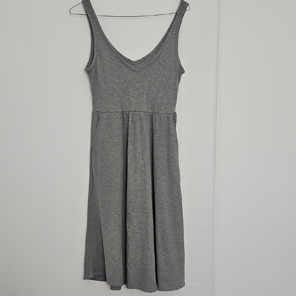 Gray Sleeveless Dress